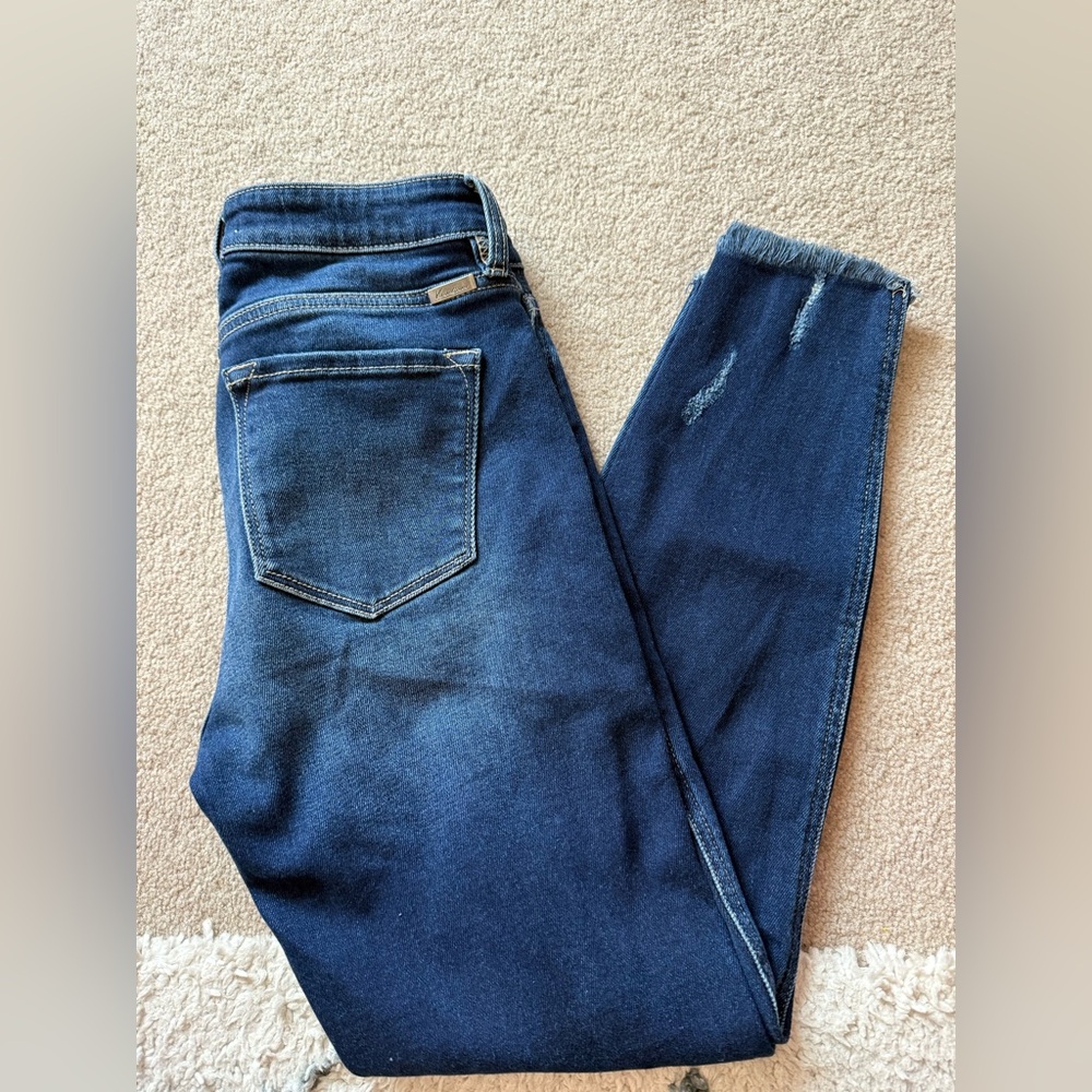 Kancan Blue button fly Skinny Jeans with Stretch